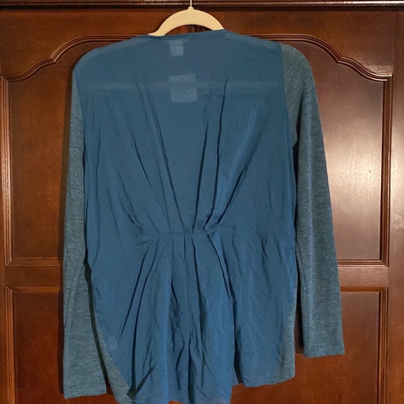 New, never worn Blue Tassle/Anthropologie blouse. - Picture 2 of 6
